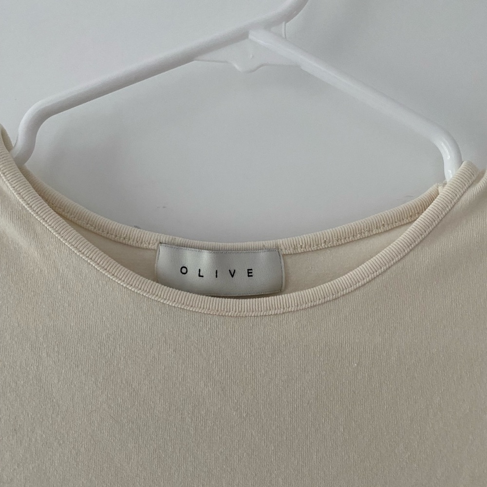 Cream Basic T-shirt